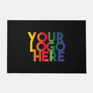 Paillasson Logo d'entreprise simple en noir