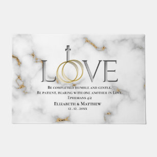 Paillasson Loin Bible Scripture Verse Ephésiens 4:2