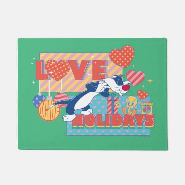 Paillasson LOONEY TUNES™ | SYLVESTER™ & TWEETY™Love Holidays (Devant)