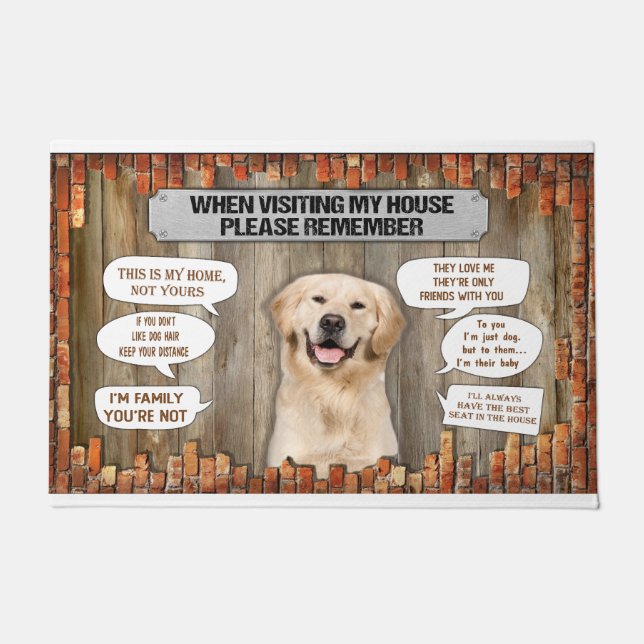 Paillasson Lorsque Vous Visitez Ma Maison S'Il Vous Plaît Rap (Devant)