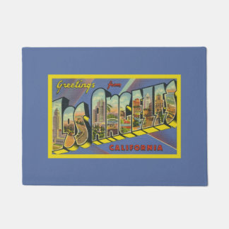Paillasson Los Angeles Artwork California Salutations Purple