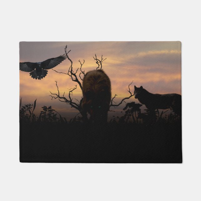 Paillasson Loups et corbeaux (Devant)