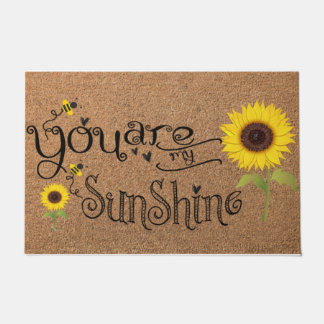 Paillasson Love Sunflower Porte, Tournesol Citations Mat