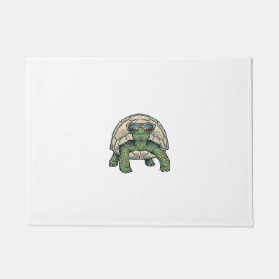 Paillasson Lunettes de soleil tortue Vintage Vector Design_1
