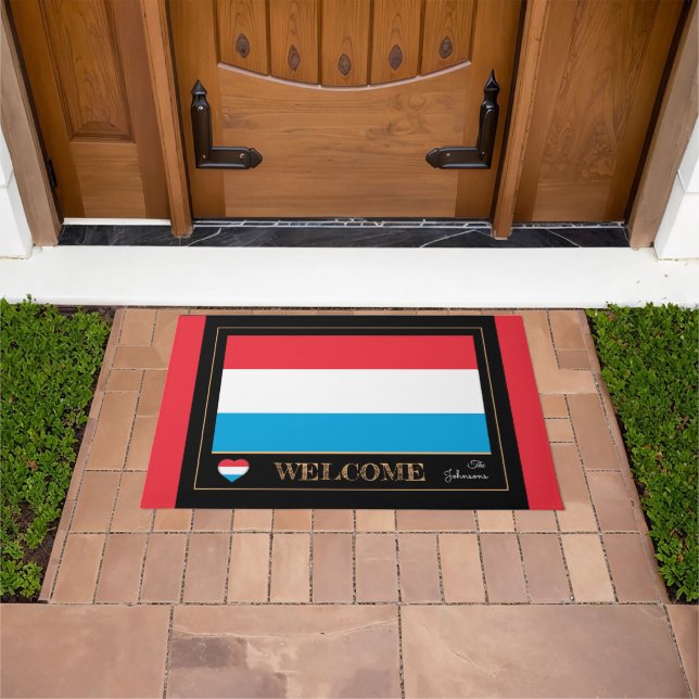Paillasson Luxembourg & Flag house mats/sports Bienvenue (De plein air)
