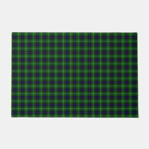 Paillasson MacDonald tartan bleu vert plaid