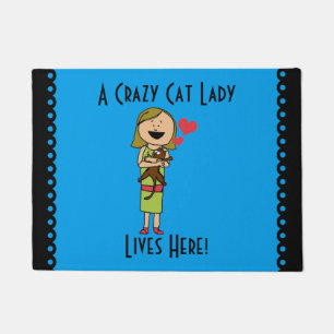 Paillasson Madame folle Doormat de chat