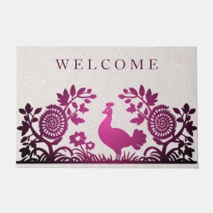 Paillasson Magenta Thanksgiving Turquie mat Floral