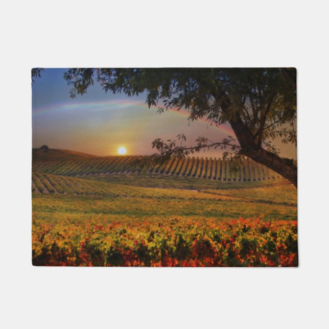 Paillasson Magnifique California Rainbow Vineyard Door Mat (Devant)