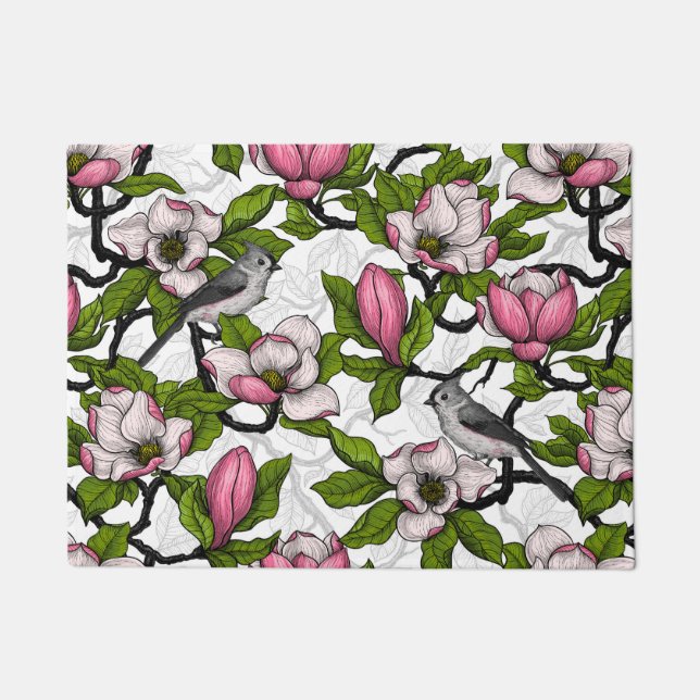 Paillasson Magnolia en floraison et tireur (Devant)