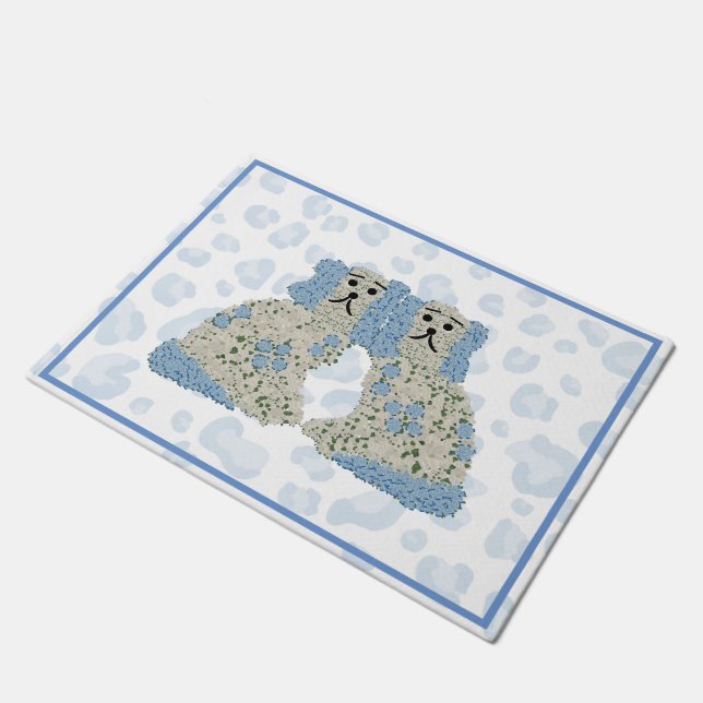 Paillasson Magnolia Staffordshire Chiens Ginger Jars (Incliné)