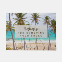 MAHALO POUR RETIRER VOS CHAUSSURES - PORTE MAT RUG