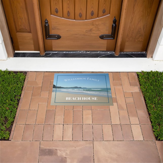 Paillasson Maison de plage personnalisée Ocean Door Mat (De plein air)