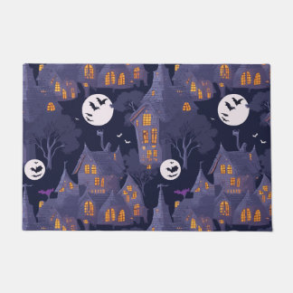 Paillasson Maison hantée Halloween Art personnalisé