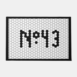 Paillasson Maison Numéro 43 Conception de Carrelage Vintage