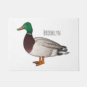 Paillasson Mallard duck cartoon illustration