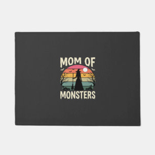 Paillasson Maman Halloween de monstres sorcière Sunset