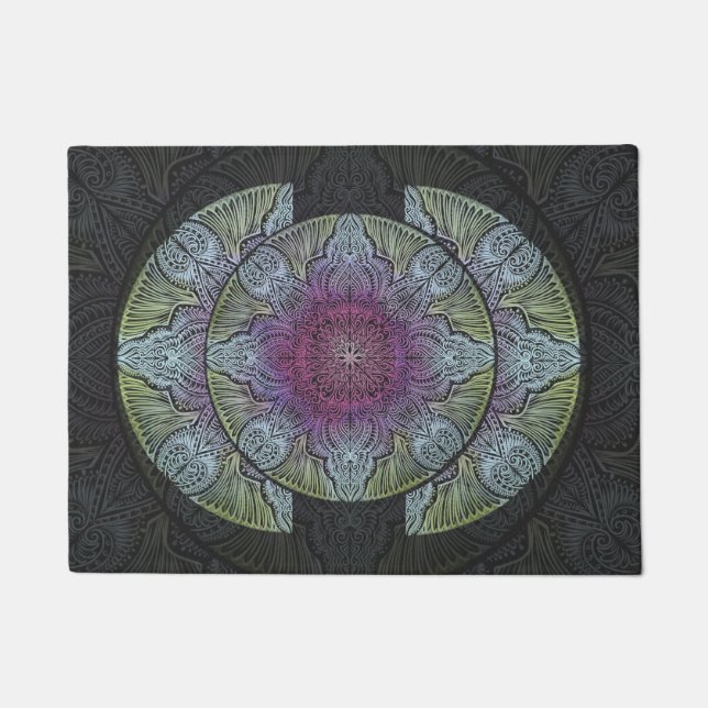 Paillasson Mandala de la Bloom Sacrée (Devant)