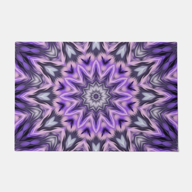 Paillasson Mandala violette Lilac (Devant)