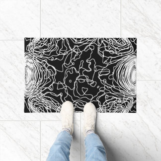 Paillasson Manteau de porte en fil blanc