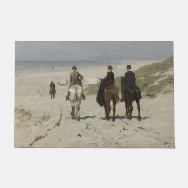 Paillasson Marche du matin à cheval sur la plage (par Anton M (Devant)