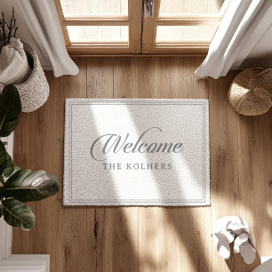 Paillasson Mariage Calligraphie Chic Classique Bienvenue
