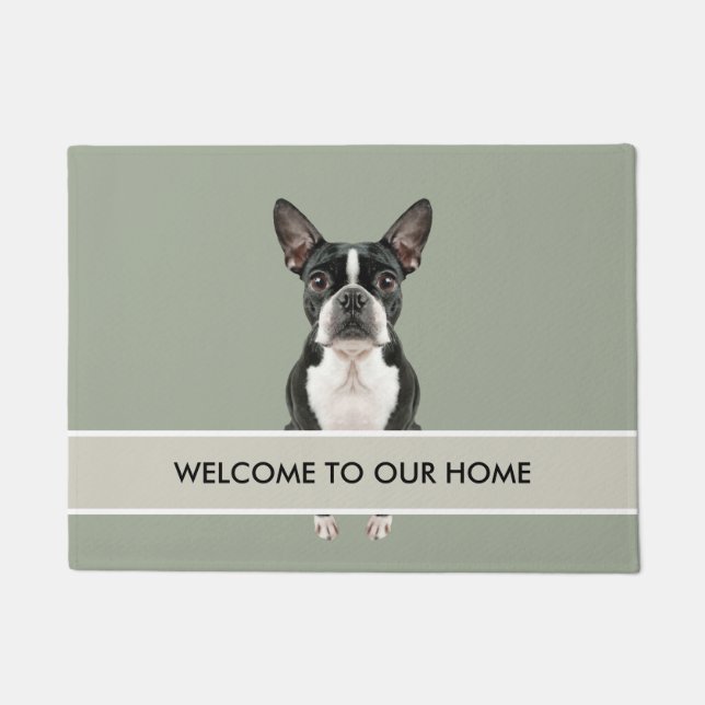 Paillasson Mat de bienvenue aux chiens mignons (Devant)
