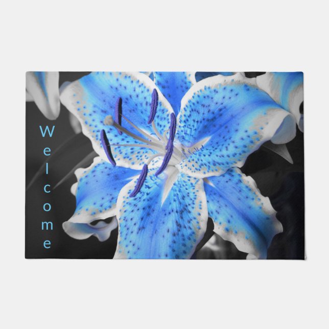 Paillasson Mat de bienvenue Blue Stargazer (Devant)