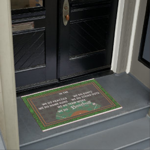 Paillasson Mat De Bienvenue De Baseball, Décor De Printemps