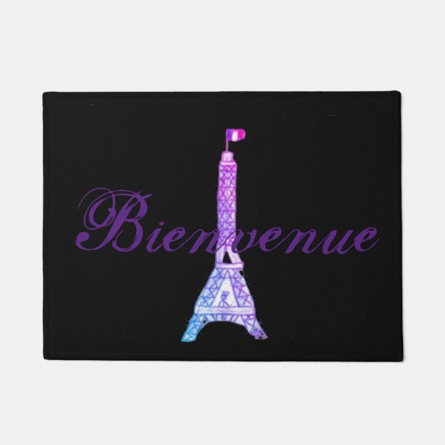 Paillasson Mat de bienvenue de Paris Bienvenue (Devant)