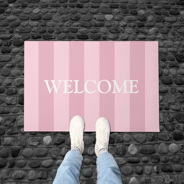 Paillasson Mat de bienvenue rose (Créateur téléchargé)