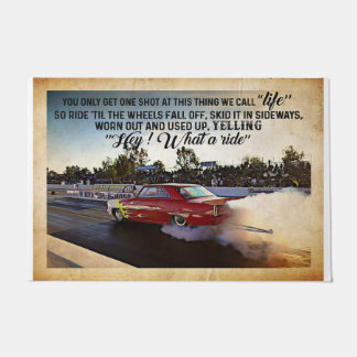 Paillasson Mat de course automobile - Mat de bienvenue person