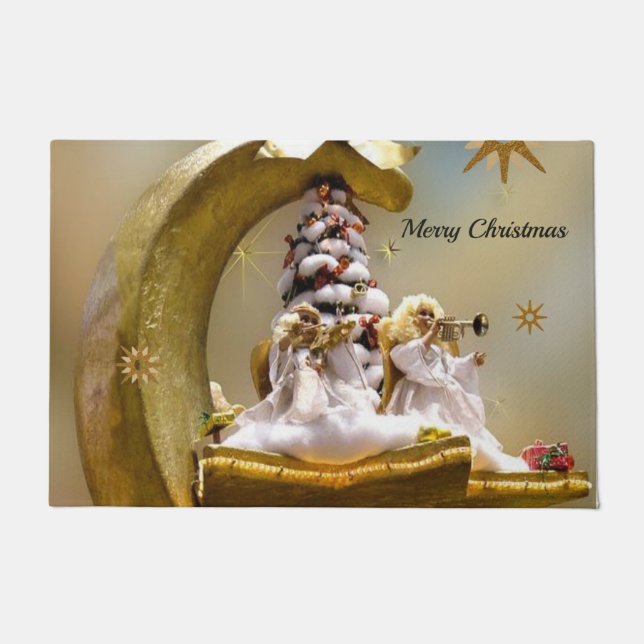 Paillasson Mat de la porte de Noël, Ange (Devant)