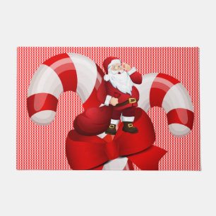 Paillasson Mat de la porte de Noël, Père Noël