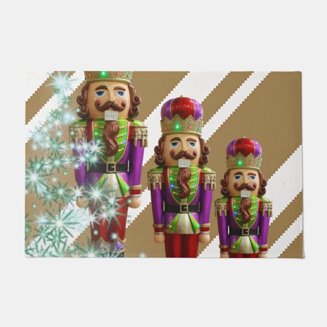 Paillasson Mat de la porte de Noël, soldat (Devant)