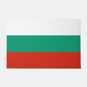 Paillasson Mat de porte avec Drapeau de Bulgarie