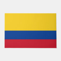 Mat de porte avec drapeau de la Colombie