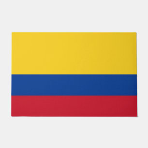 Paillasson Mat de porte avec drapeau de la Colombie