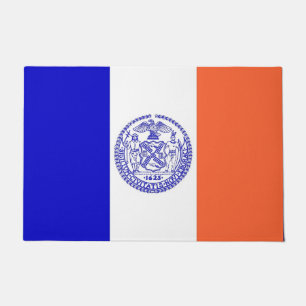 Paillasson Mat de porte avec Drapeau de New York, USA