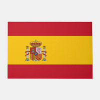 Mat de porte avec drapeau d'Espagne