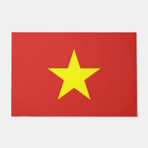 Paillasson Mat de porte avec drapeau du Vietnam