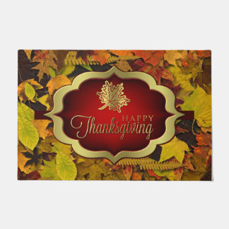 Paillasson Mat de porte - Bon thanksgiving automnal