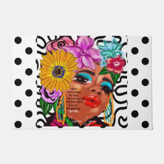 Paillasson Mat de porte en fleur