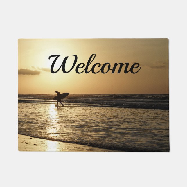 Paillasson Matelas de bienvenue pour surfeur du matin (Devant)