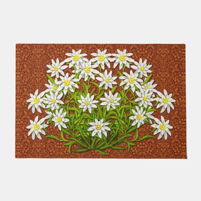 Paillasson Matelas suisse Edelweiss Mountain Flowers (Devant)