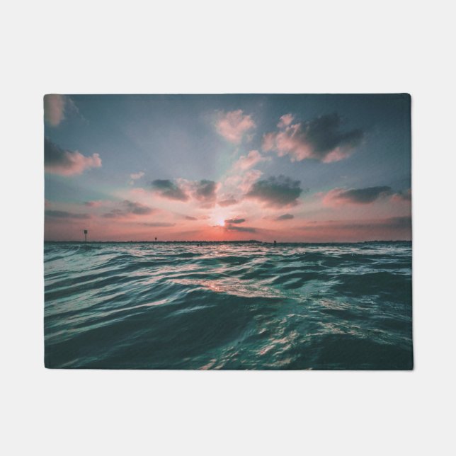 Paillasson Matmat de porte Sunset Ocean (Devant)