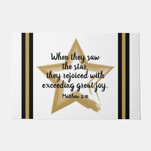 Paillasson Matthieu 14:10 Bible de Noël (Devant)