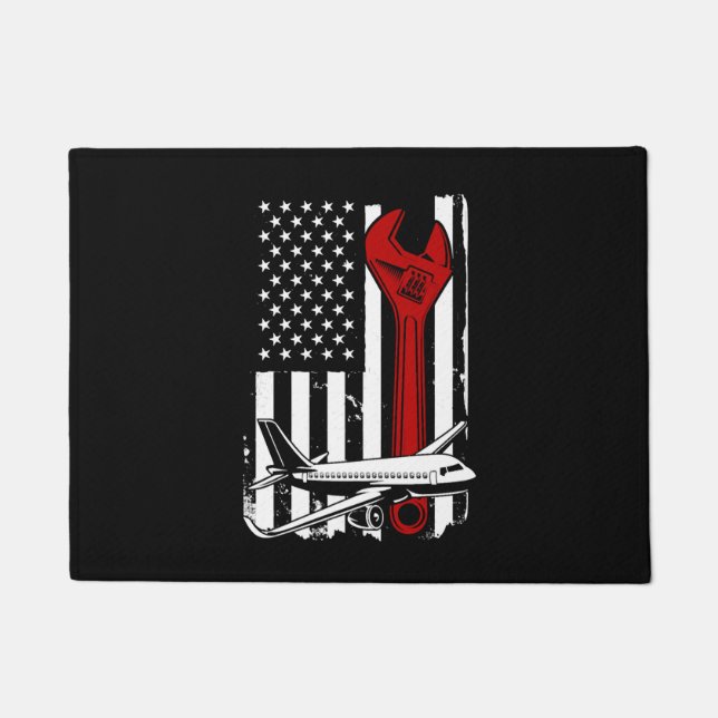 Paillasson Mécanique de l'avion, Mécanique  (Devant)