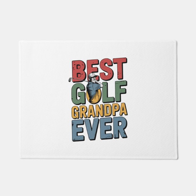Paillasson Meilleur Grand-Père De Golf (Devant)