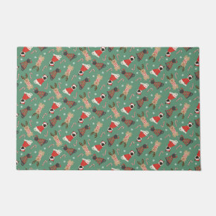 Paillasson Meowy Christmas Cats